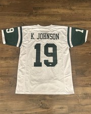 Keyshawn Johnson Signed New York Jets Jersey BAS Beckett Autographed