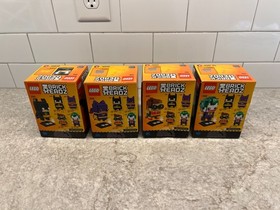 LEGO Brick Headz DC - Batman 41585, Batgirl 41586, Robin 41587, Joker 41588 LOT