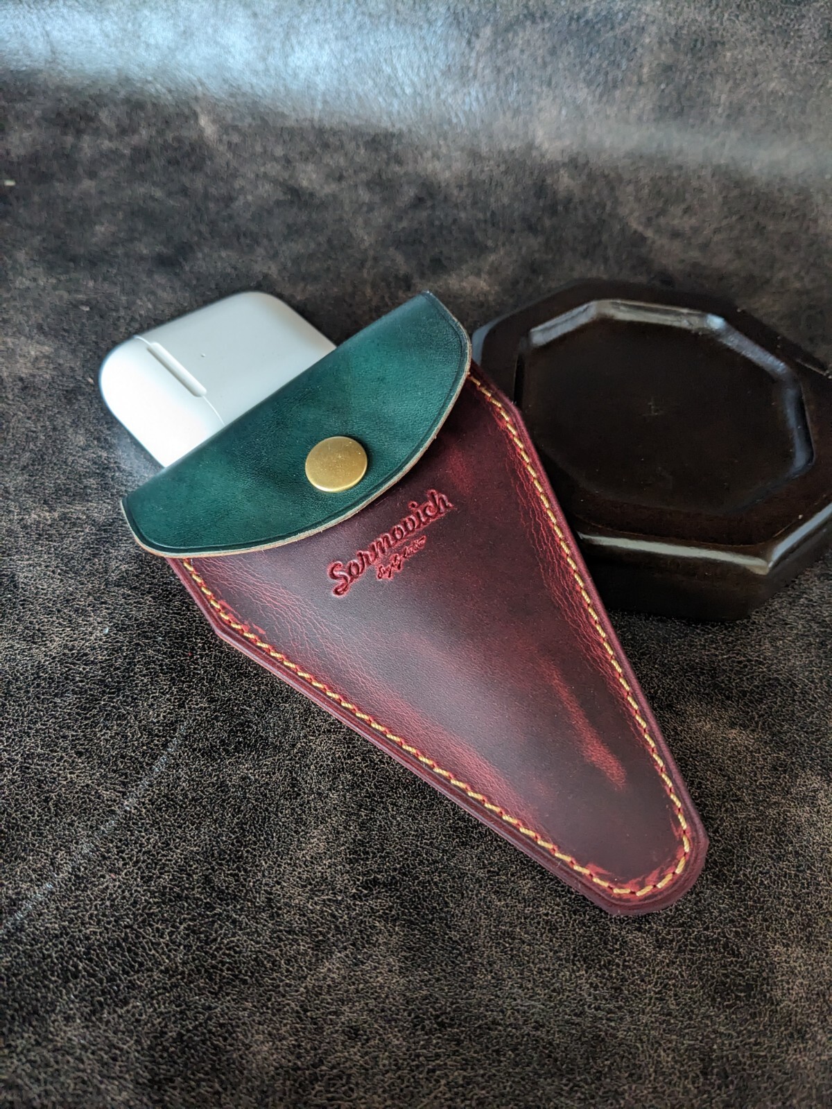 Handmade Leather Manicure Scissors Case, Manicure Case, Custom Scissors Pouch