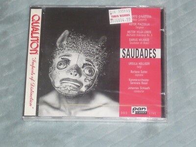 Brand New Saudades CD / Piazzolla / Ginastera / Villa-Lobos / Milhaud / Pan
