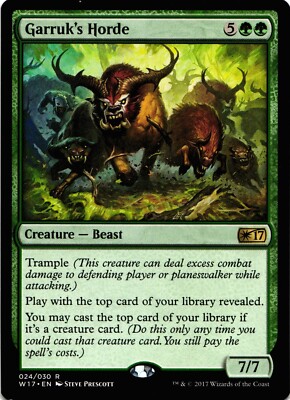 Magic the Gathering Garruk's Horde Regular Rare W17 Welcome Deck 2017