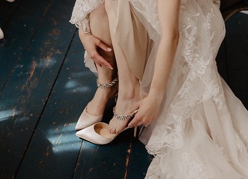 Badgley Mischka Robles Crystal Embellished Kitten Heel