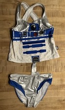 Disney Store Parks Star Wars R2-D2 Swimsuit 2 Piece Set Girls Size 11/12 Pre Own