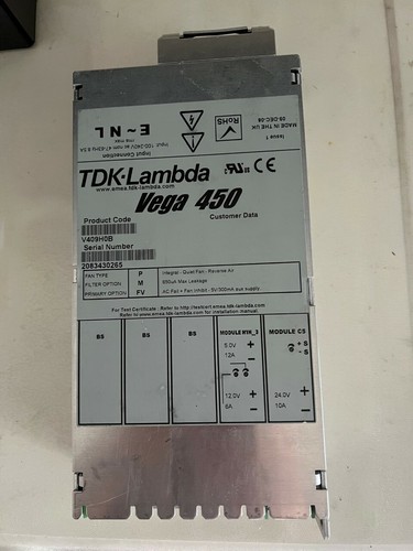 TDK Lambda Vega 450 Netzteil V409H0B 5V12A 12V6A 24V10A