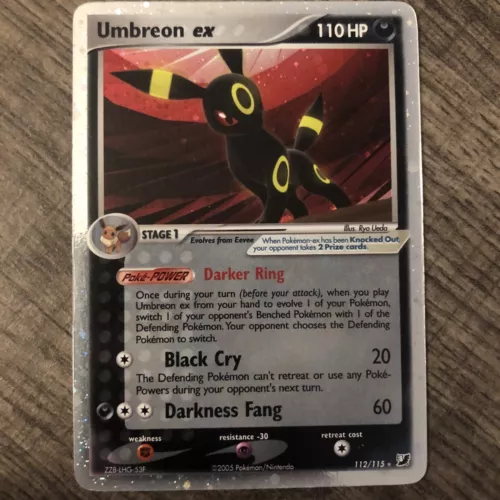 Umbreon EX Unseen Forces Card 112/115 Series 