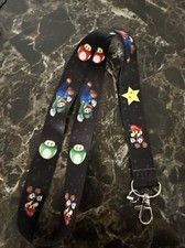 Super Mario Bross Neck Strap Keychain ID Badge Phone Anime Lanyard