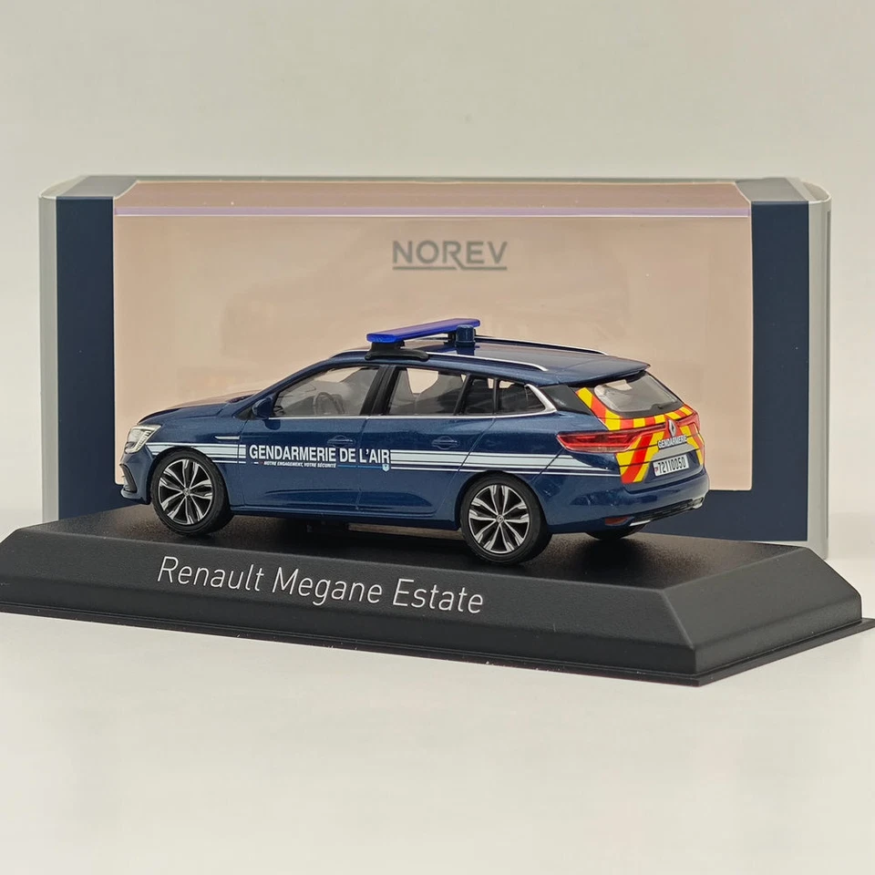 Norev 1/43 Renault Megane Estate GENDARMERIE DE L'AIR 2022 Blue Diecast Model - Image 4 of 4
