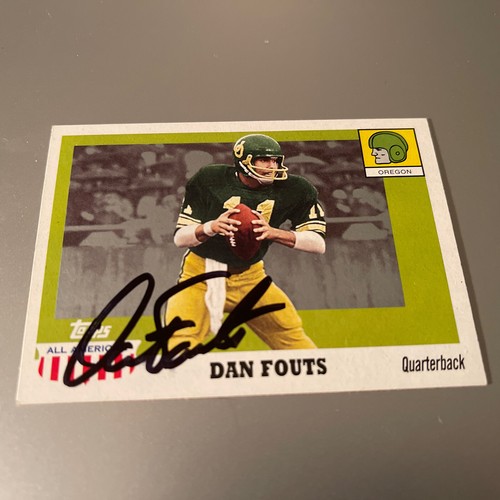 2005 TOPPS ALL AMERICAN OREGON AUTOGRAPHED DAN FOUTS CARD - NICE