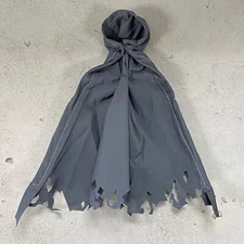 SU-EZCH-DGG: 1/12 wired battle damaged Hooded cape for 6" figure - Dark Grey