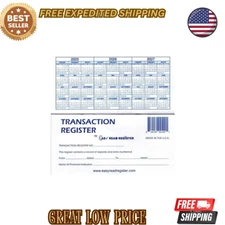 12 Checkbook Transaction Registers 2025-2026-2027 Calendars Check Book Bank