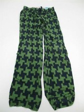 OLD NAVY Pants Youth Size L 100 Cotton Pajama Green/Blue