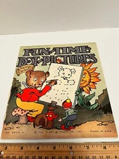 1937 Fun-Time Dot Pictures Book Vintage Wear as shown Platt &Munk George Carlson