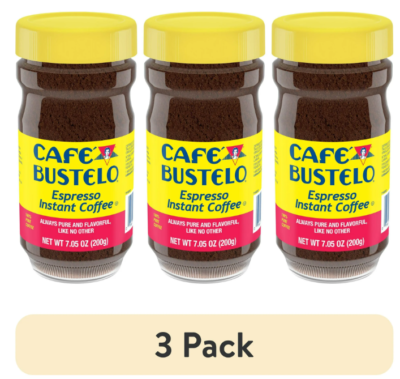 Cafe Bustelo Espresso Style Instant Café Bustelo Espresso Style Dark Roast Instant Coffee - 7.05 Oz Jar, Bold & Rich Flavor Cafe Bustelo 36 Oz