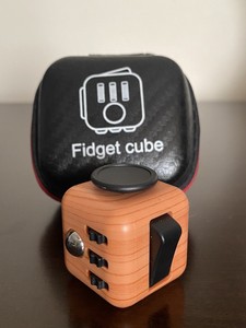 Wood Grain Fidget Cube Case Anxiety Stress Relief Focus Autism Adults Toys Usa Ebay