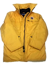 Rain Jacket Adult Women's Small Mustang UVic Thermofloat Type 1 Yellow