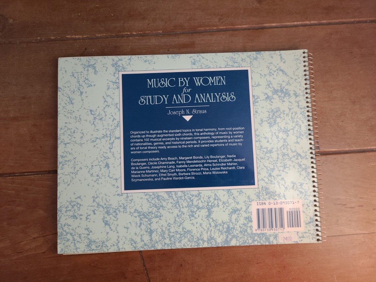 Music by Womens for Study and Analysis by Joseph N. Straus