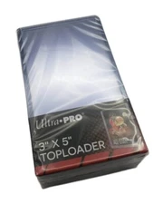 (25-Count) Ultra Pro 3" x 5" Toploaders For Tall Trading Cards 2.75" x 5"