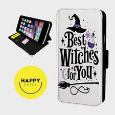 BEST WITCHES WICCA - Faux Leather Flip Phone Case Cover - iPhone/Samsung