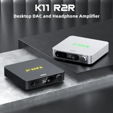 FiiO K11 R2R USB DAC & Headphone Amplifier  1300mW, 384kHz/24Bit DSD256 (Black)