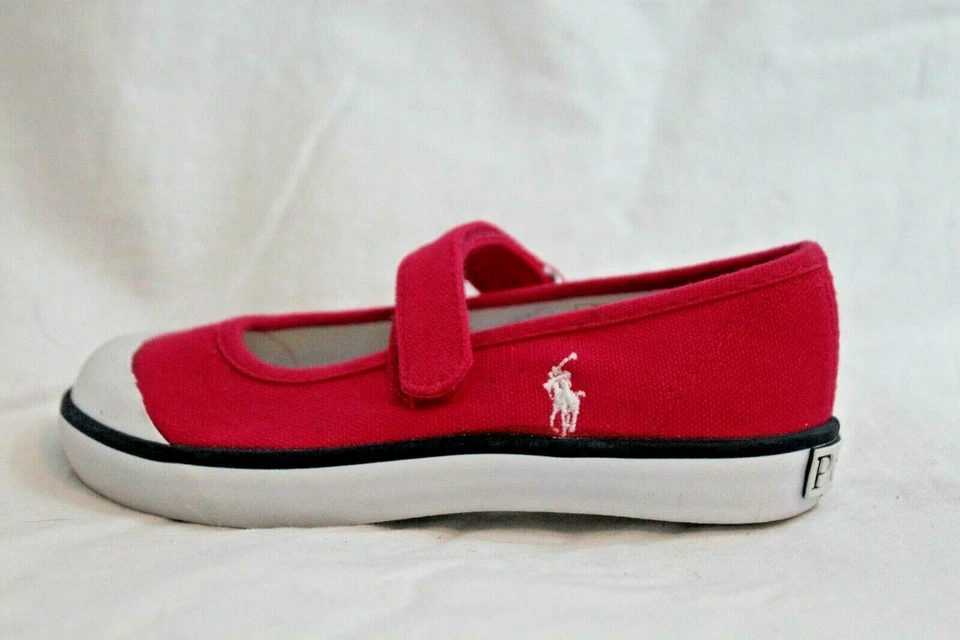Polo Ralph Lauren Shelly Mary Jane Sneakers Shoes Toddler Hot Pink MSRP $50 NEW - Image 2 of 4