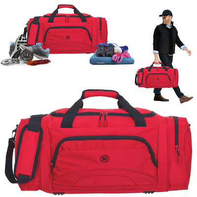 Sporttasche Herren Damen gross Color XL 62 cm 53L Reisetasche Sauna 1298 Rot +f