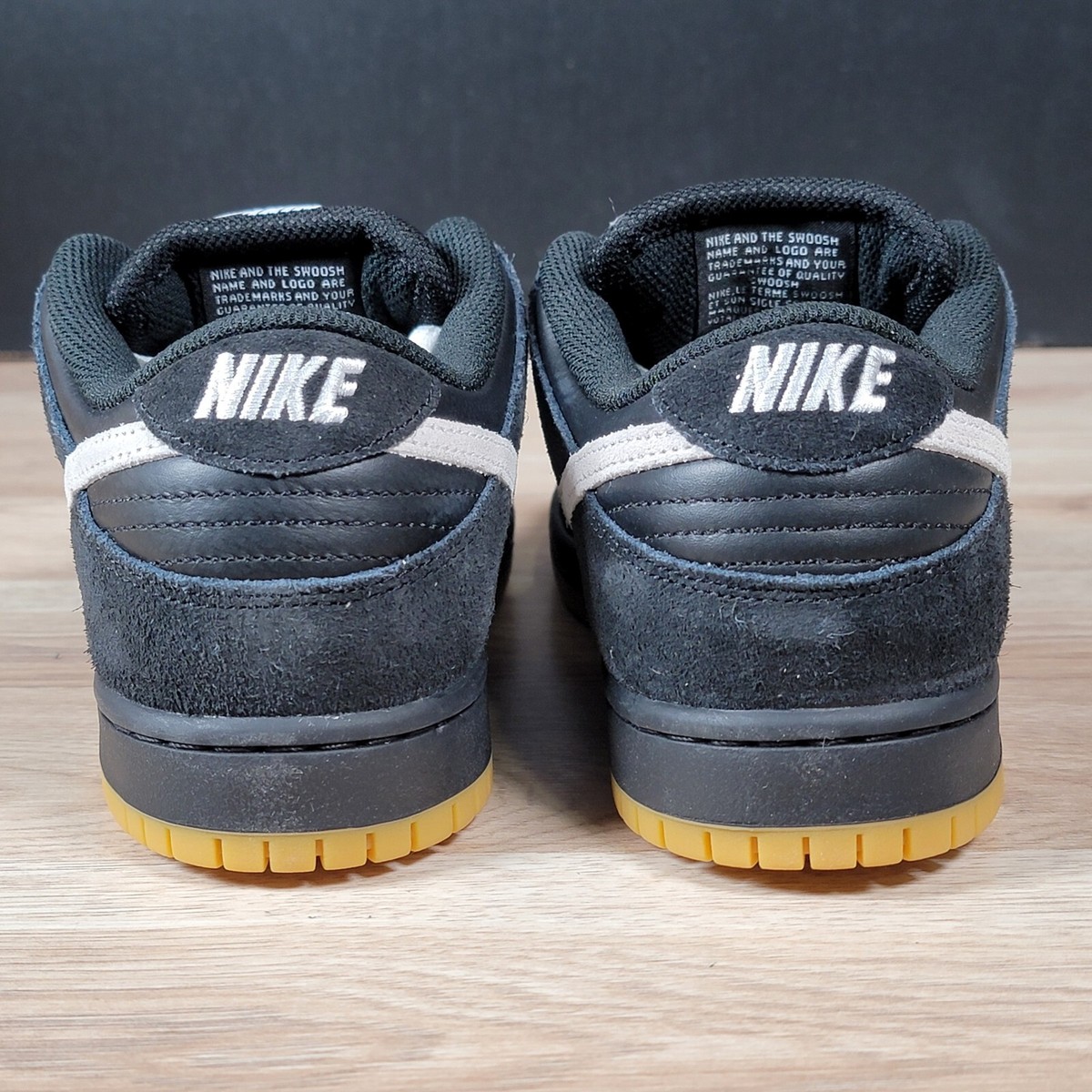 Nike SB Dunk Low Pro Shoes Mens Size 8 Black White Skate Sneakers
