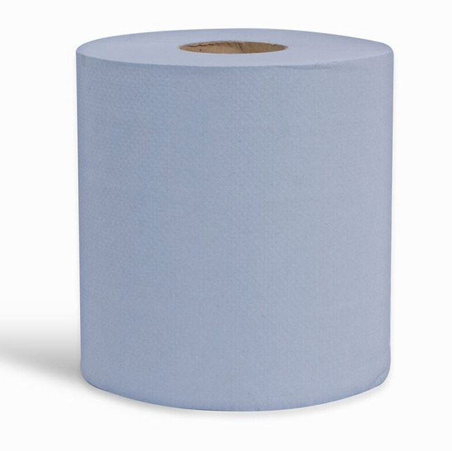 EMBOSSED CENTREFEED 2PLY BLUE 150M