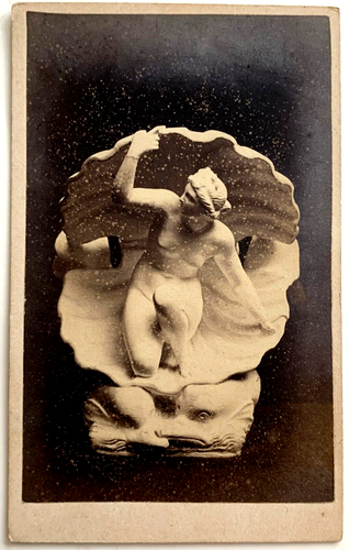 DIE GEBURT DES VENUS SKULPTUR ANTIK CDV CARTE DE VISITE KUNST FOTOGRAFIE