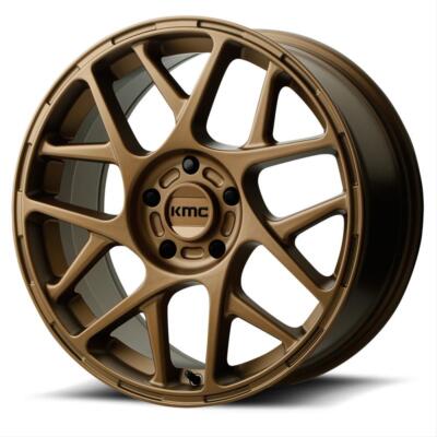 17x8 +38 KMC KM708 Bully 5x4.5 Matte Bronze Wheels (Set of 4)