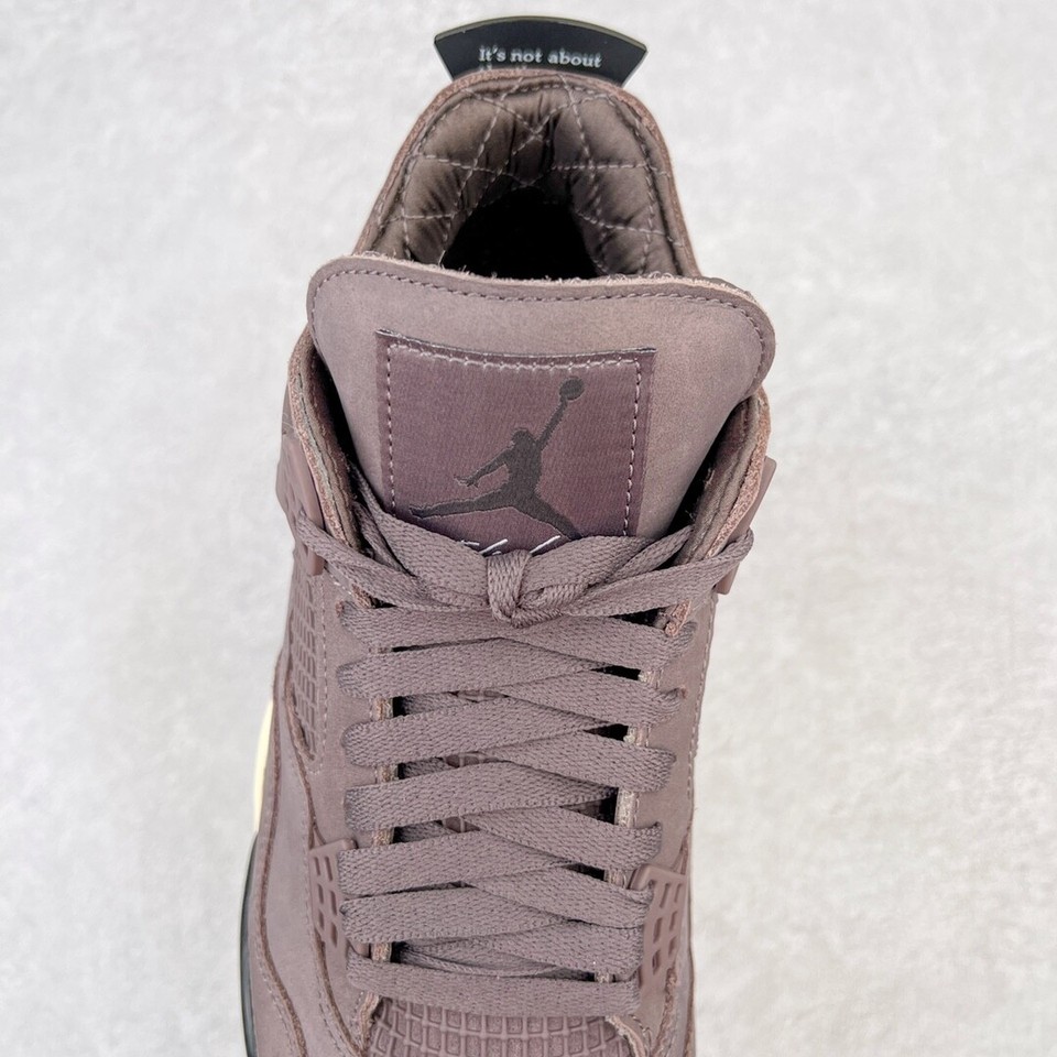 A Ma Maniere X Air Jordan AJ4 Retro SP"Violet Ore" Cotitled Wine Red