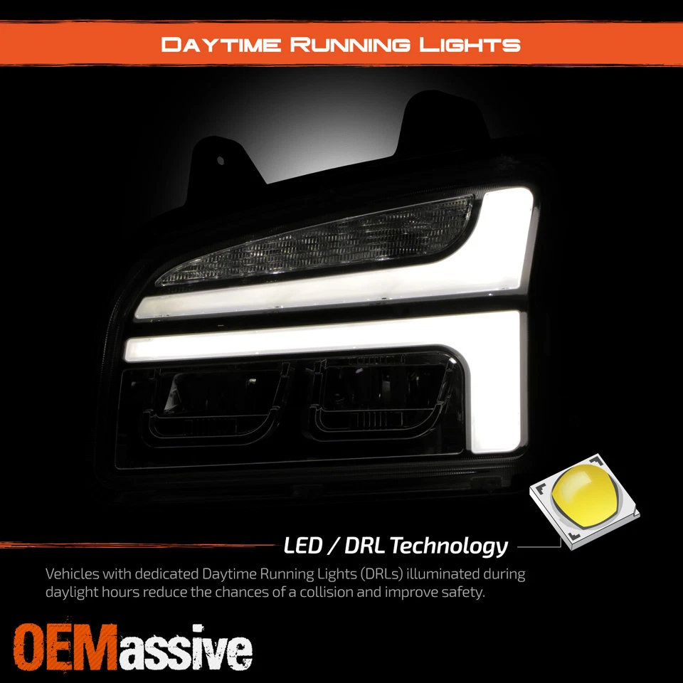 Faros traseros cromados DRL para Kenworth T880 Clase 8 2019-up [LED] Foto 4 de 4