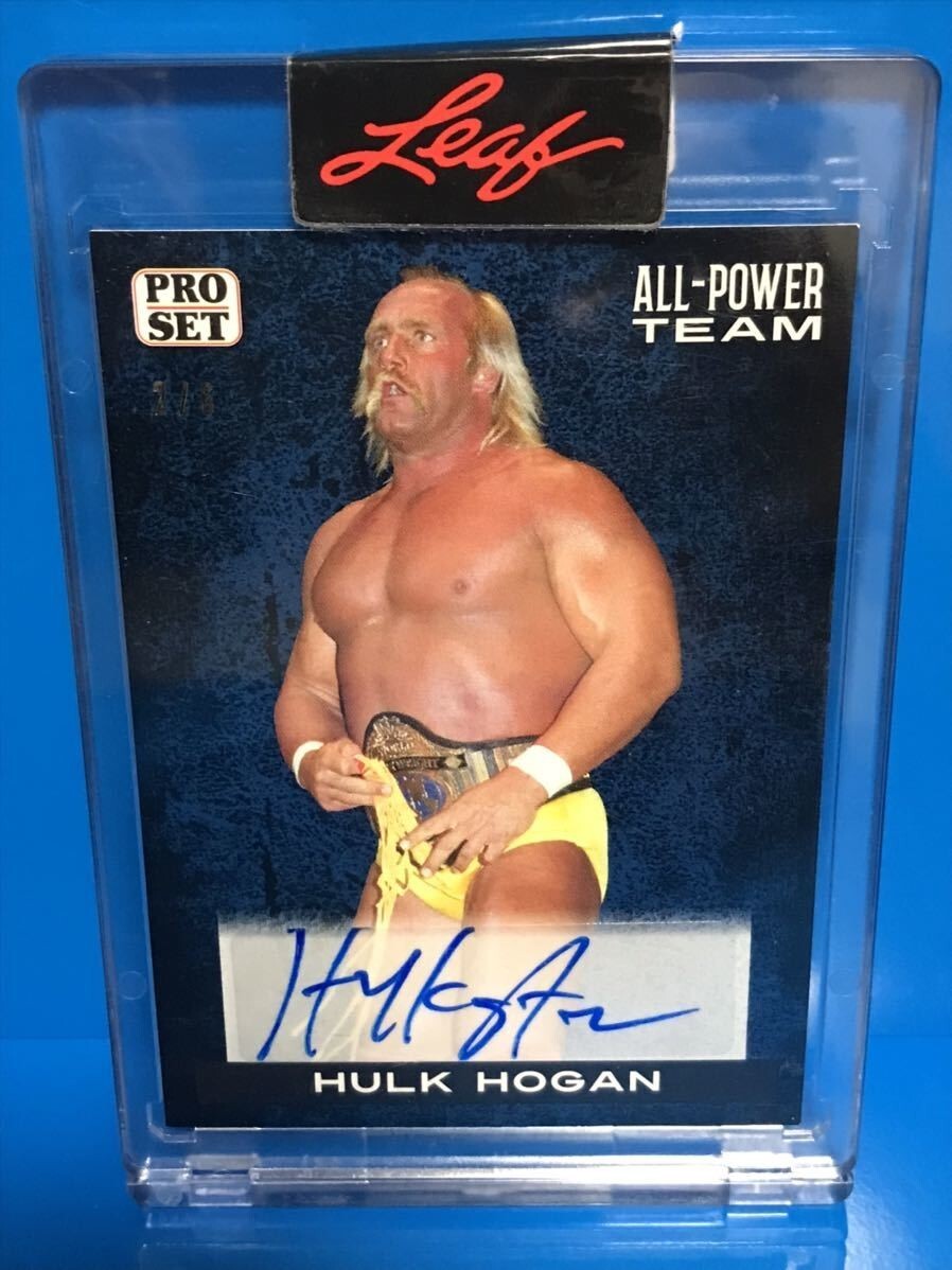 Hulk Hogan 2022 Leaf Pro Set All Power Team Autograph Card 2/6 WWE