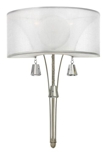 Hinkley Lighting Mime 2-Light Brushed Nickel Wall Scone- FR45602BNI