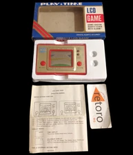 QUARTZ LCD GAME SPACE SHIELD Handheld Game & Watch Play & Time Complete
