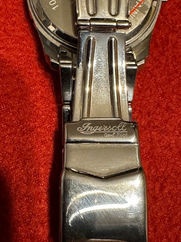 INGERSOLL PILOT GEMS MENS WATCH IG0326 MODEL STAINLESS STEEL NEW - Picture 5 of 7