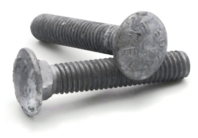Lot De 500 Boulons Carrosserie 1/4-20 X 2-1/2 Pouces Galvanisés à Chaud - Grade A307