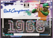 2025 PANINI IMPECCABLE LEADERS SIGNATURES BERT CAMPANERIS #D 23/68 ATHLETICS