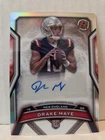 Drake Maye 2024 Topps Resurgence Refractor Rookie Signatures Auto Patriots
