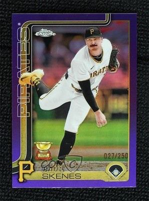 2025 Topps Chrome Purple Refractor 27/250 Paul Skenes #300 1co7