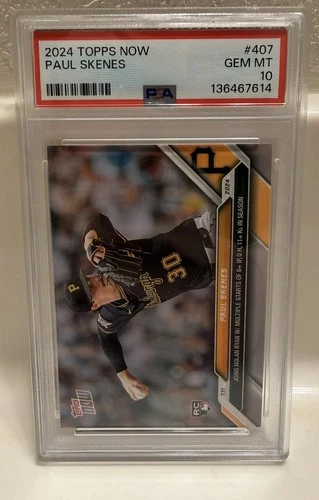 2024 Topps Now Paul Skenes RC PSA 10 #407 Pirates