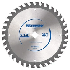 WESTWARD 24EM37 Circular Saw Blade,6 1/2 in Blade 24EM37