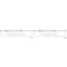 2x COFLE Handbremsseil Seilzug Feststellbremse für BMW 3er Touring E91 320d