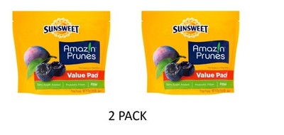 2 PACK Sunsweet Amazin Pitted Prunes, 24 Oz
