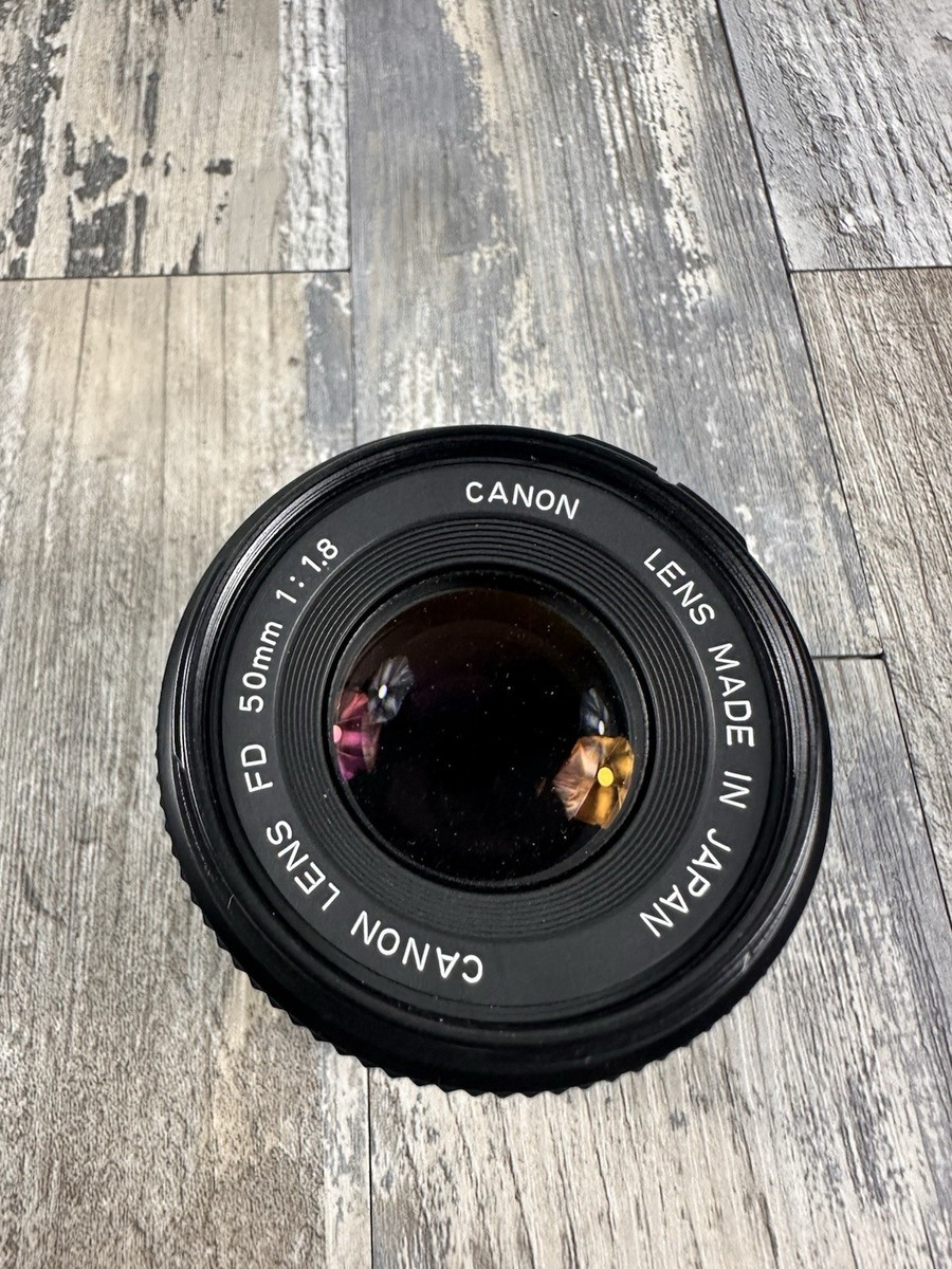 Canon FD 50mm 1:1.8 Film Camera Zoom Lens for A1 AE-1 SLR W/Cap
