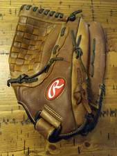 Rawlings RBG36TBR Brown Leather Baseball Glove Mitt RHT 12.5" EUC a6