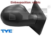 TYC 328-0131 AußEnspiegel Rechts Spiegel AußEn FüR Renault
