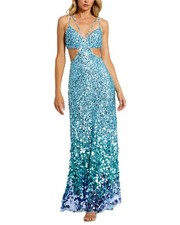 Mac Duggal Thin Strap Cut Out Gown Women's