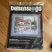Dimensions Crewel Needlepoint Kit Stockbridge Pond 20x16 New