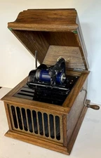 Antique EDISON AMBEROLA 30 CYLINDER PHONOGRAPH Record Player Working Condition