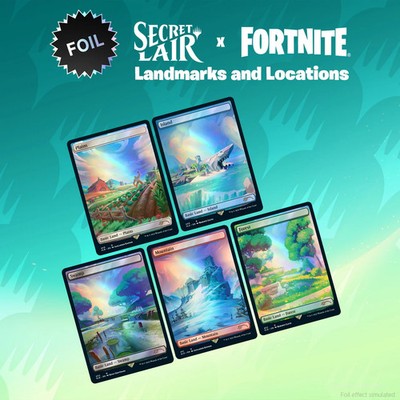 Magic: The Gathering TCG: Secret Lair x Fortnite: Landmarks and